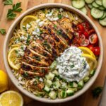 Greek Chicken Orzo Bowls