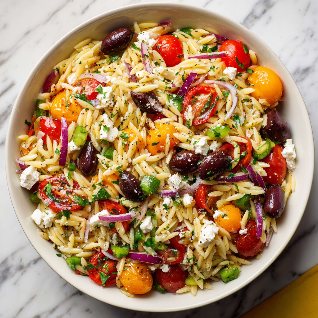 Greek Orzo Pasta Salad