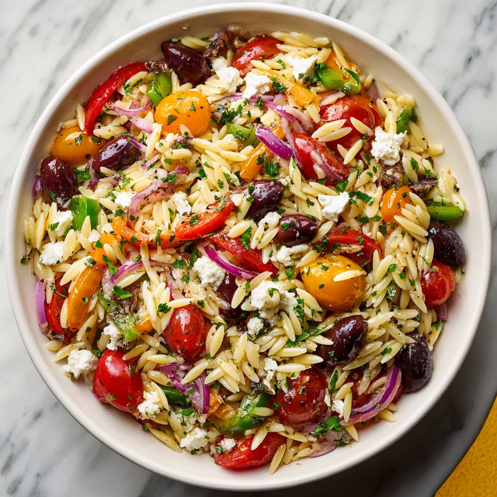 Greek Orzo Pasta Salad