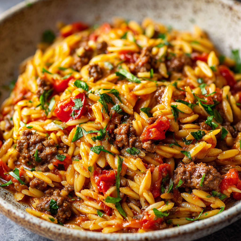 Ground Beef Orzo Recipe
