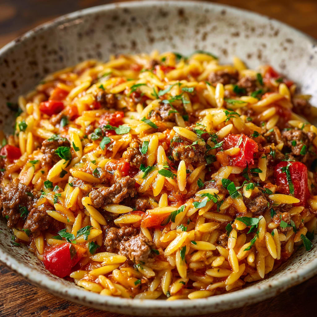 Ground Beef Orzo Recipe