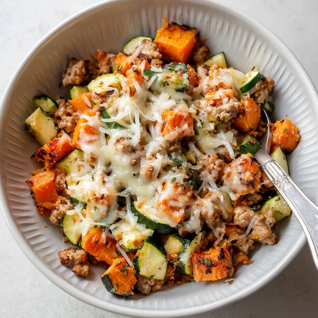 Ground Turkey Sweet Potato Bake