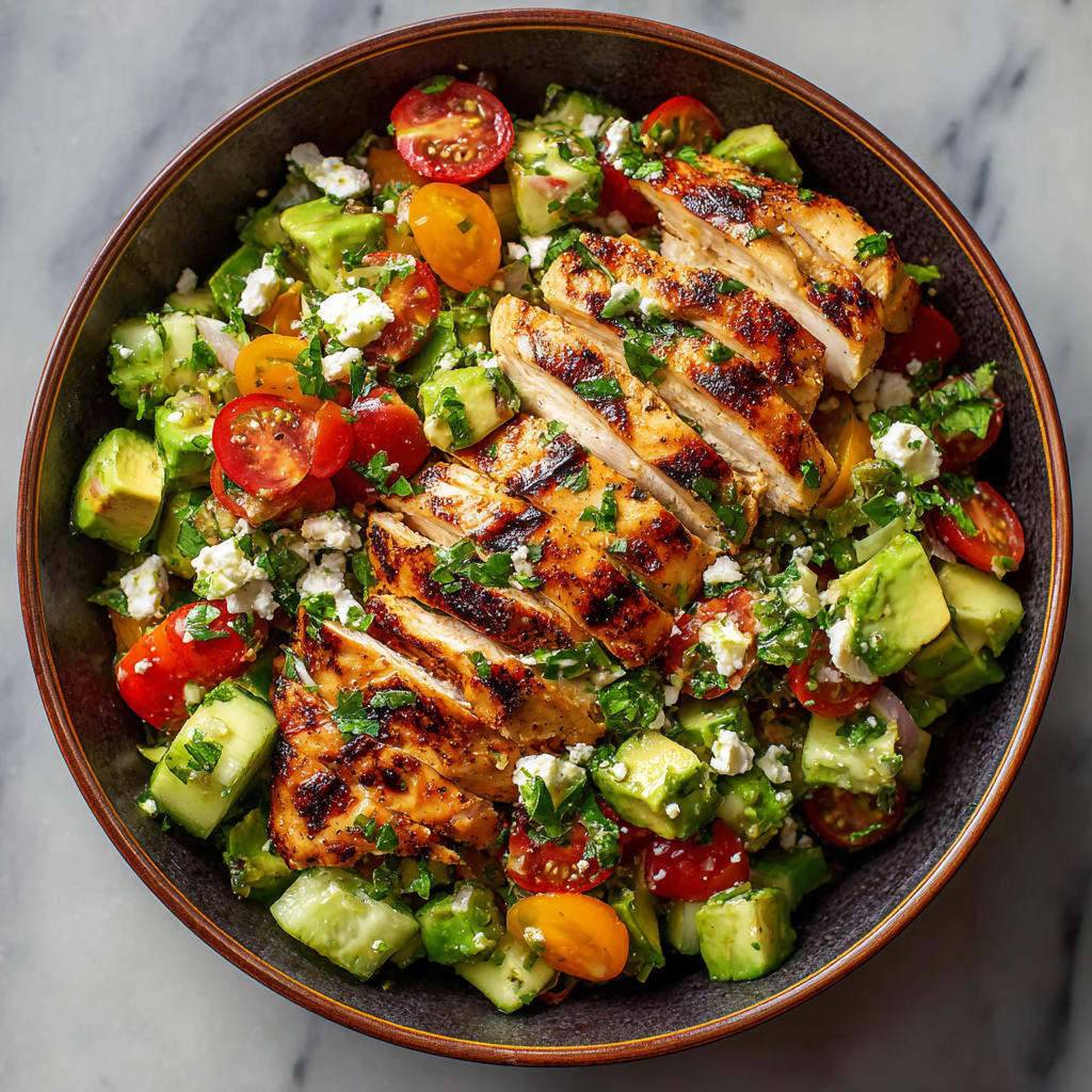 Healthy Avocado Chicken Salad Recipe