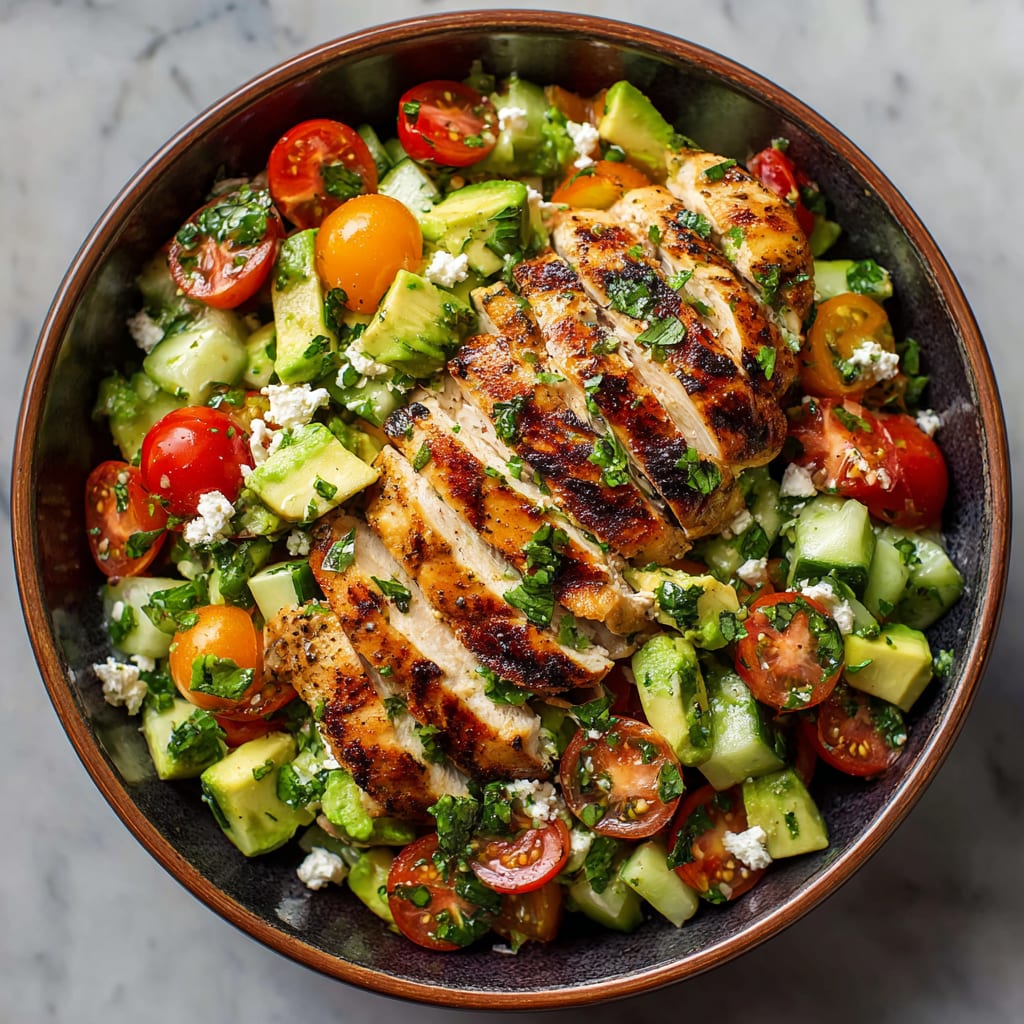 Healthy Avocado Chicken Salad Recipe