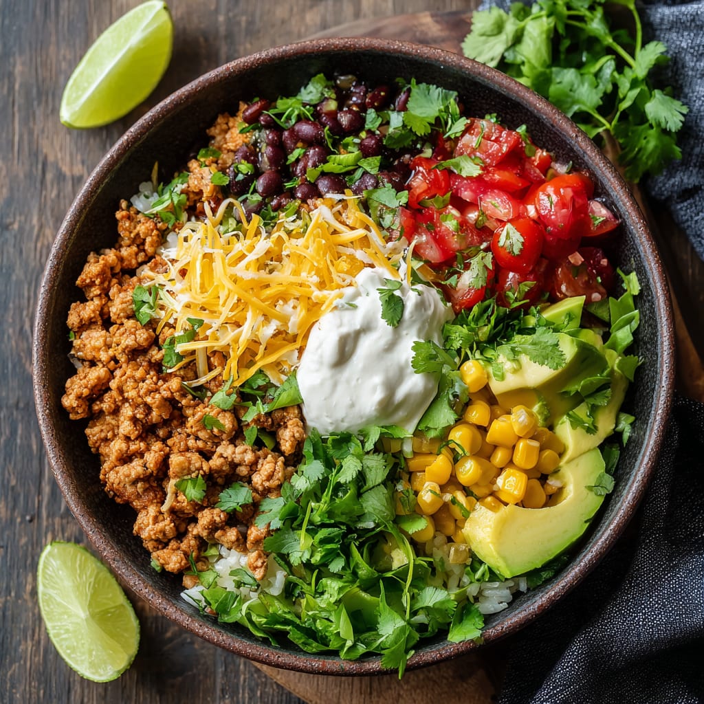 Healthy Turkey Taco Bowl
