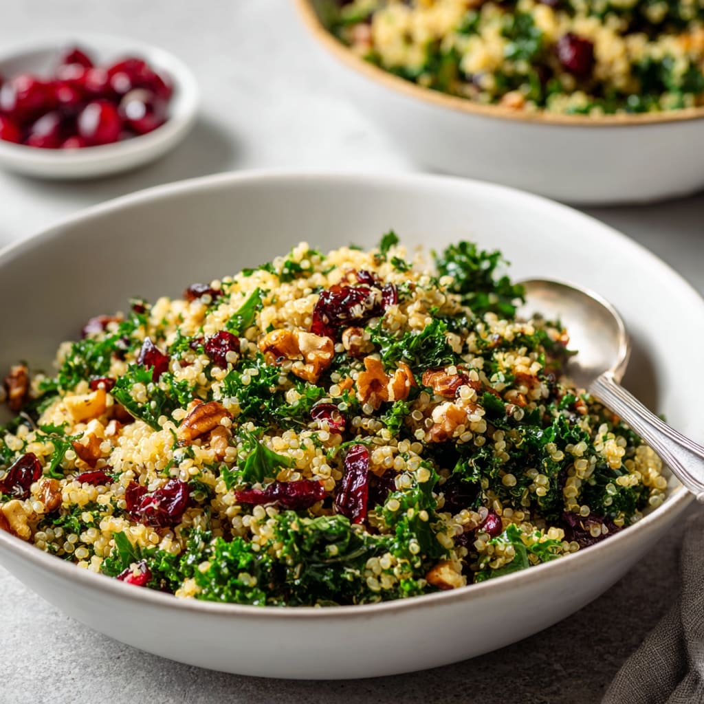 Kale Cranberry Quinoa Salad