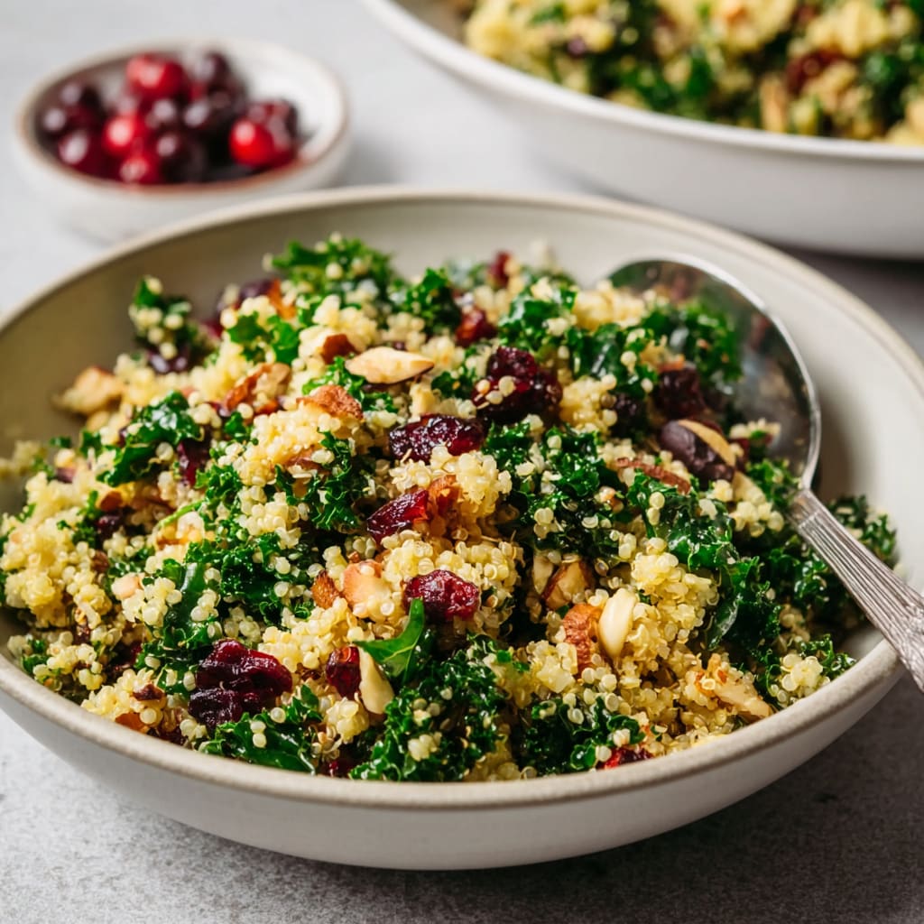 Kale Cranberry Quinoa Salad