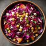 Mediterranean Beets Cabbage and Chickpea Salad