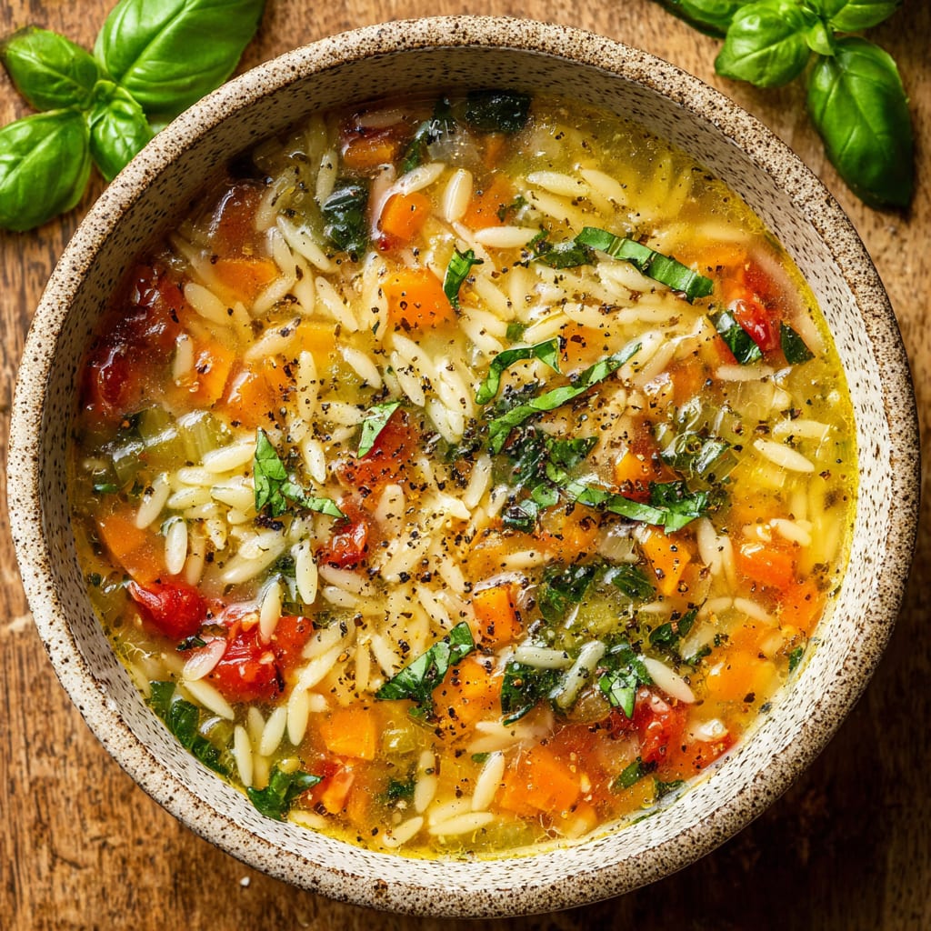 Mediterranean Orzo Soup