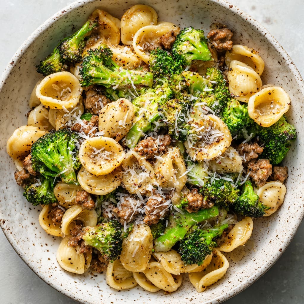 Orecchiette with Sausage and Broccoli