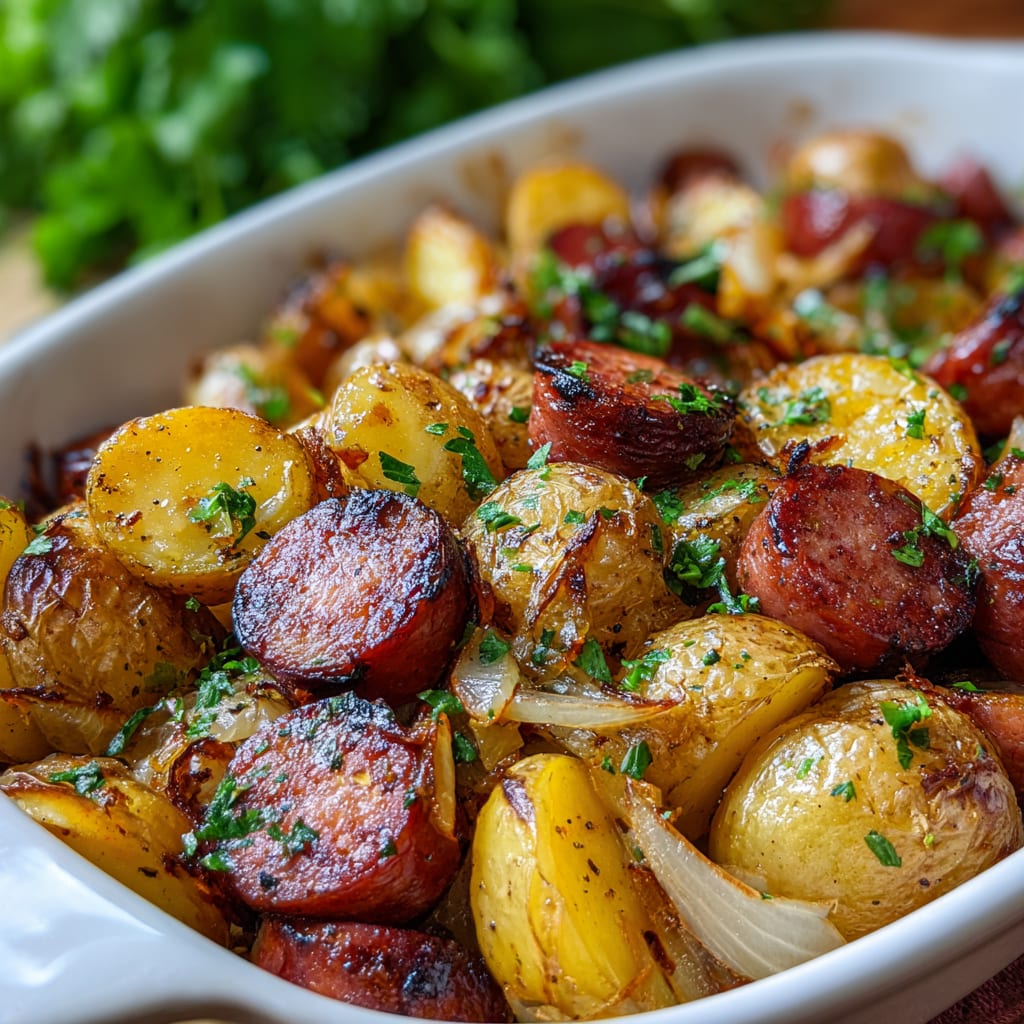 Smoked Sausage and Potato Bake