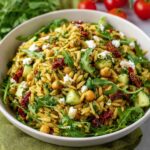 Sundried Tomato Orzo Pesto Salad