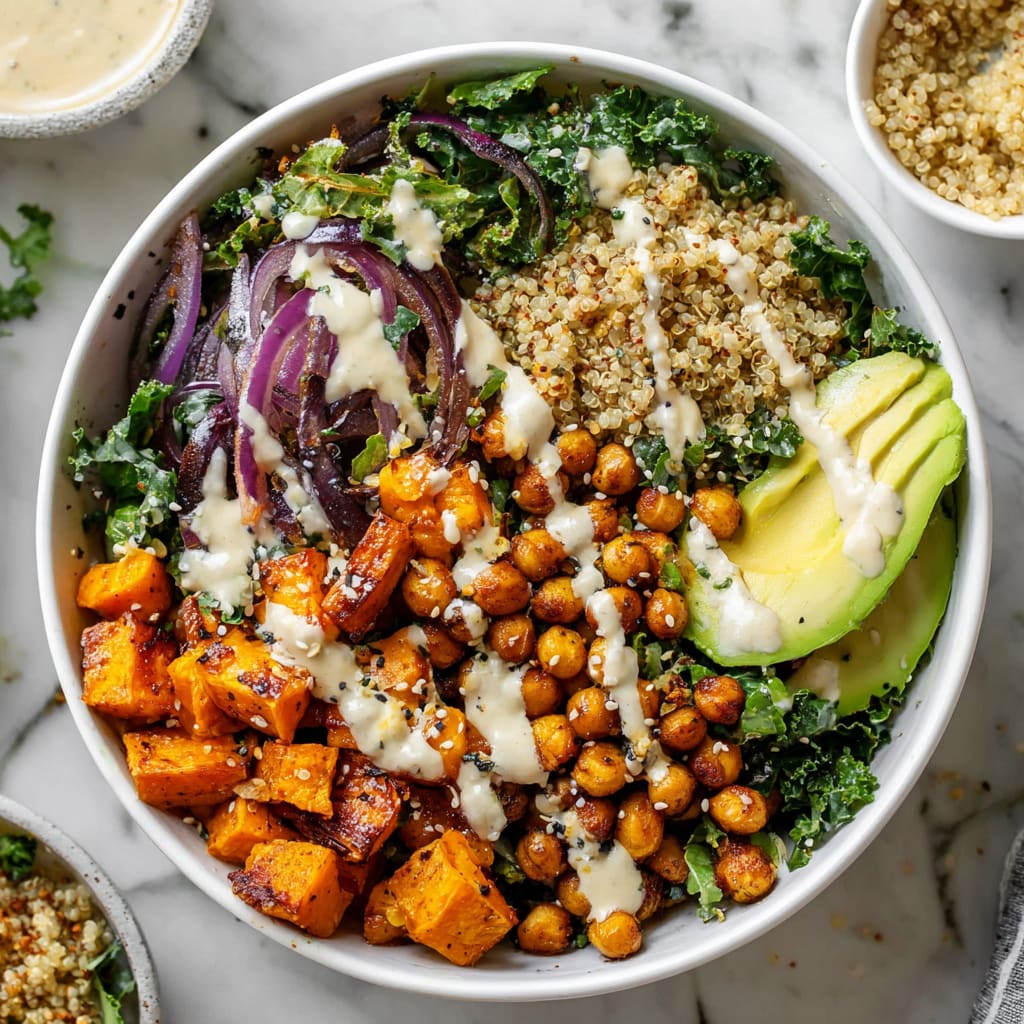 Sweet Potato Chickpea Buddha Bowl