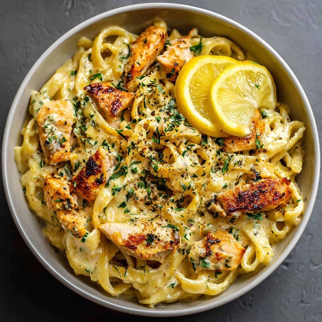 Creamy Lemon Pasta with Chicken