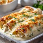 Creamy White Chicken Enchiladas