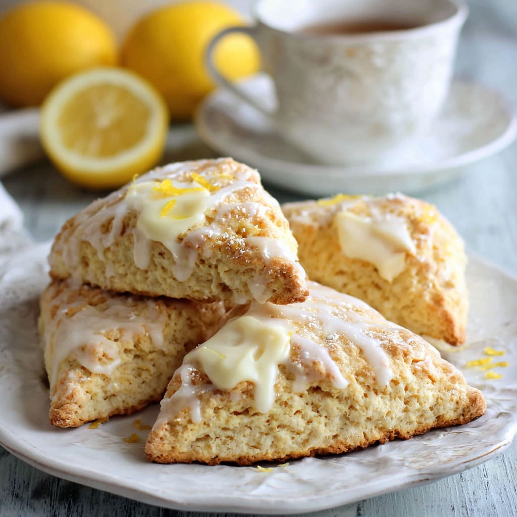 Lemon Cream Cheese Scones