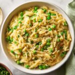 Parmesan Orzo and Peas